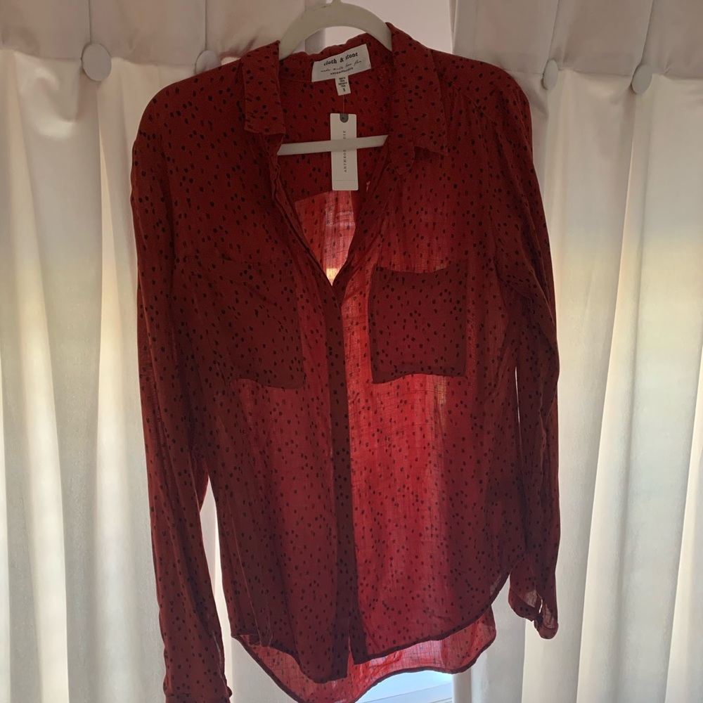 Anthropologie Cloth & Stone Womens blouse NWT SM